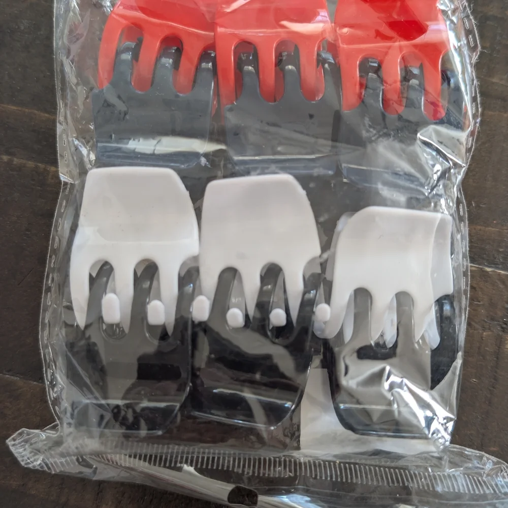 Purple Foam Hair Rollers and Hair Clips Set